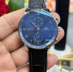 ZF Factory IWC Portugieser Chronograph Real Picture Blue Dial Watch